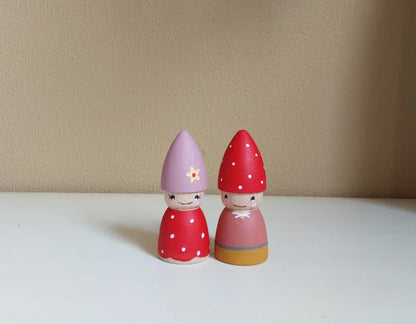 Pegdoll set van 2 kabouters