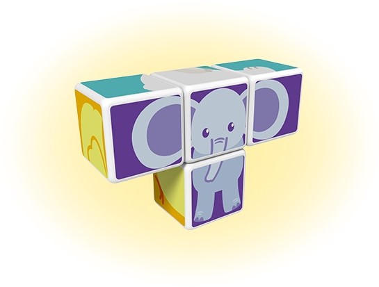 Magicube printed animal friends + cards