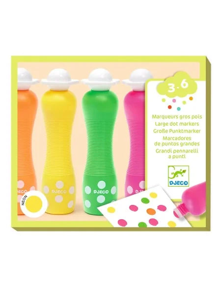 4 stippeltjesstiften neon