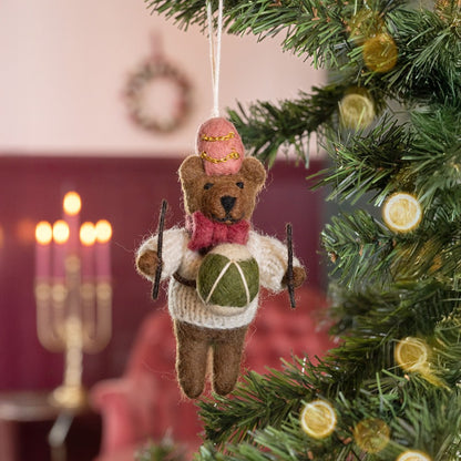 Hanger beer met trommel crème