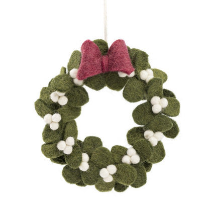 Hanger krans mistletoe met strik