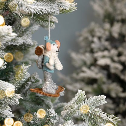 Hanger muis sneeuwwandelaar