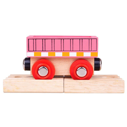 Bigjigs pink wagon