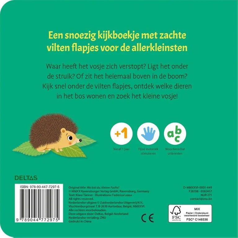 Waar is het vosjes?