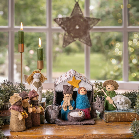 Kerststal kleur