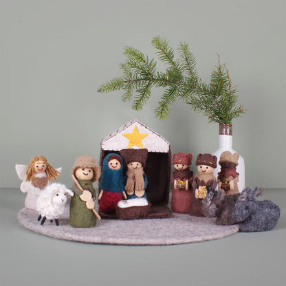 Kerststal kleur