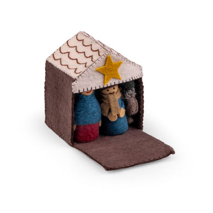Kerststal kleur