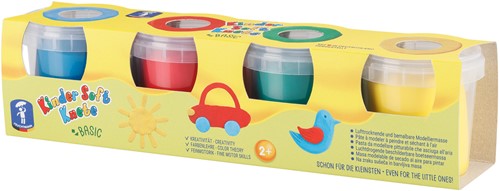 Kinder soft boetseerklei 4 stuks