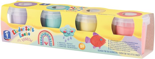 Kinder soft boetseerklei pastel 4 stuks