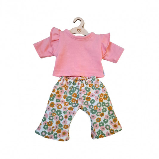 Kledingset pansy flowerpower