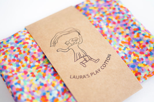 Laura's play cotton super confetti 90 x 90 cm