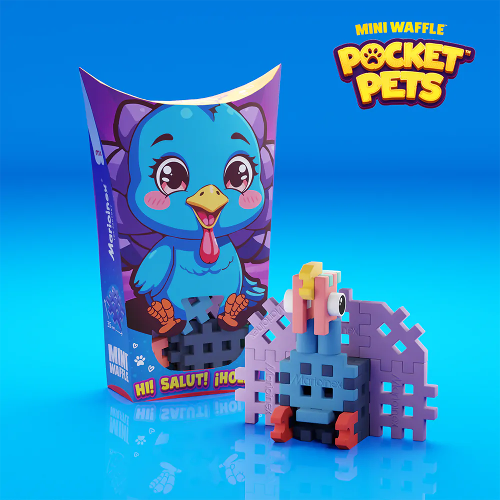 Mini waffle pocket pets kalkoen