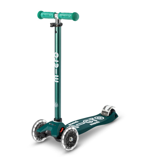 Maxi micro step deluxe ECO led 3-wiel groen