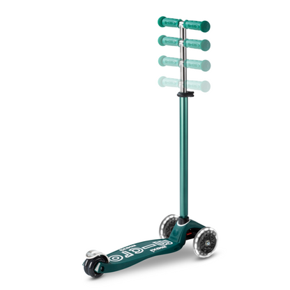 Maxi micro step deluxe ECO led 3-wiel groen