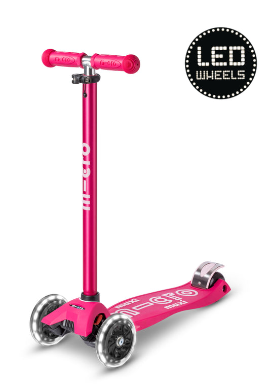 Maxi Micro step Deluxe Led roze