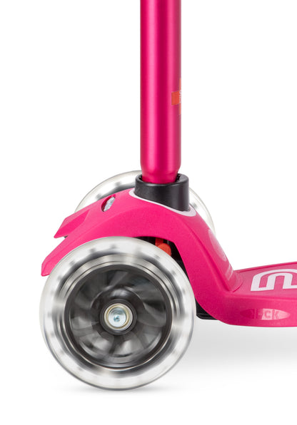 Maxi Micro step Deluxe Led roze