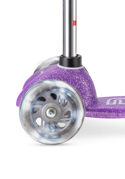 Mini micro step deluxe fairy glitter 3-wiel paars