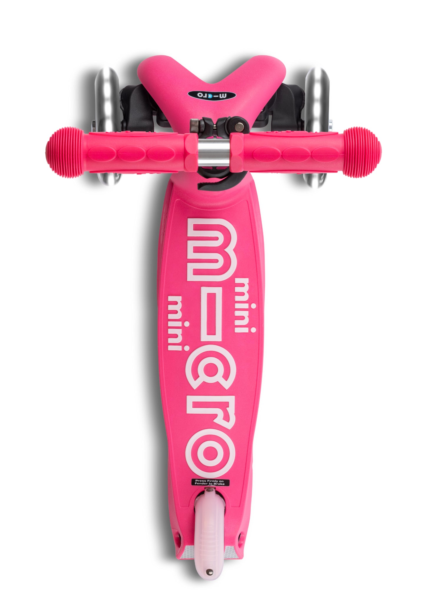 Mini micro step deluxe inklapbaar led 3-wiel roze