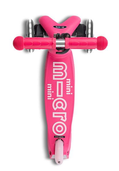 Mini micro step deluxe inklapbaar led 3-wiel roze