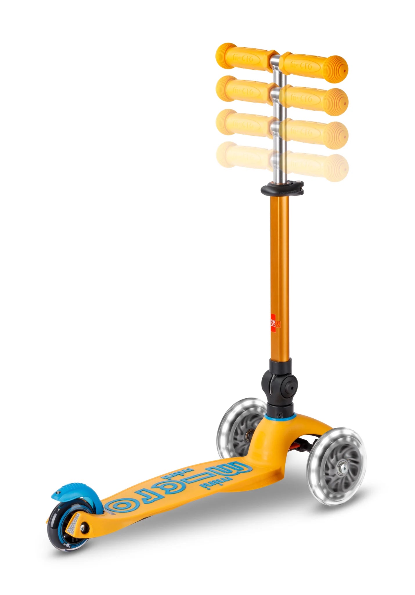 Mini micro step deluxe inklapbaar led 3-wiel abrikoos