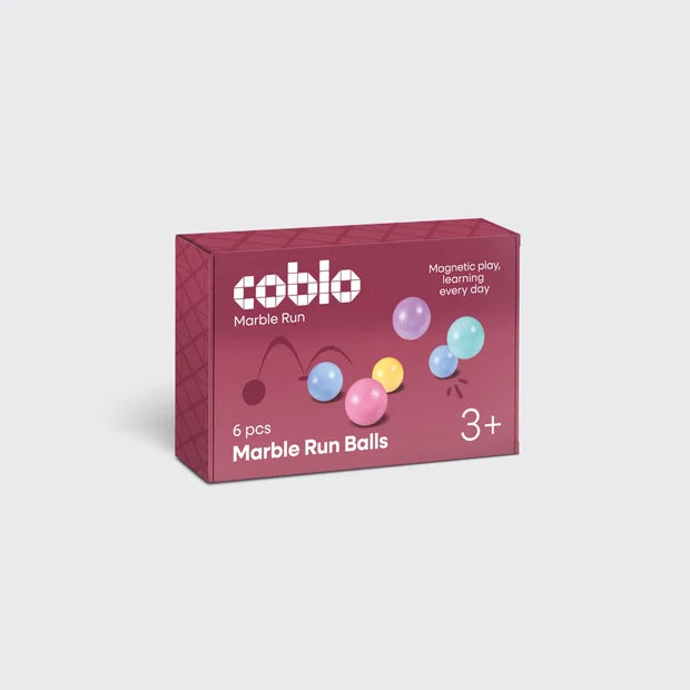 Coblo knikkerbaan ballen pastel