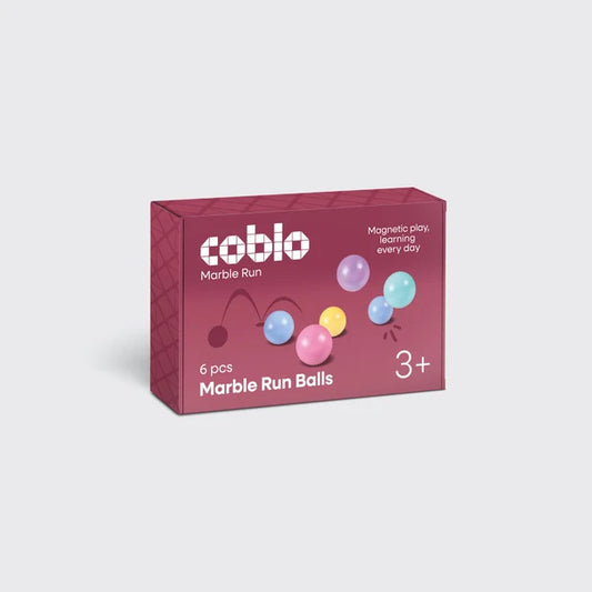 Coblo knikkerbaan ballen pastel