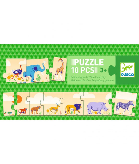 Djeco puzzel klein en groot