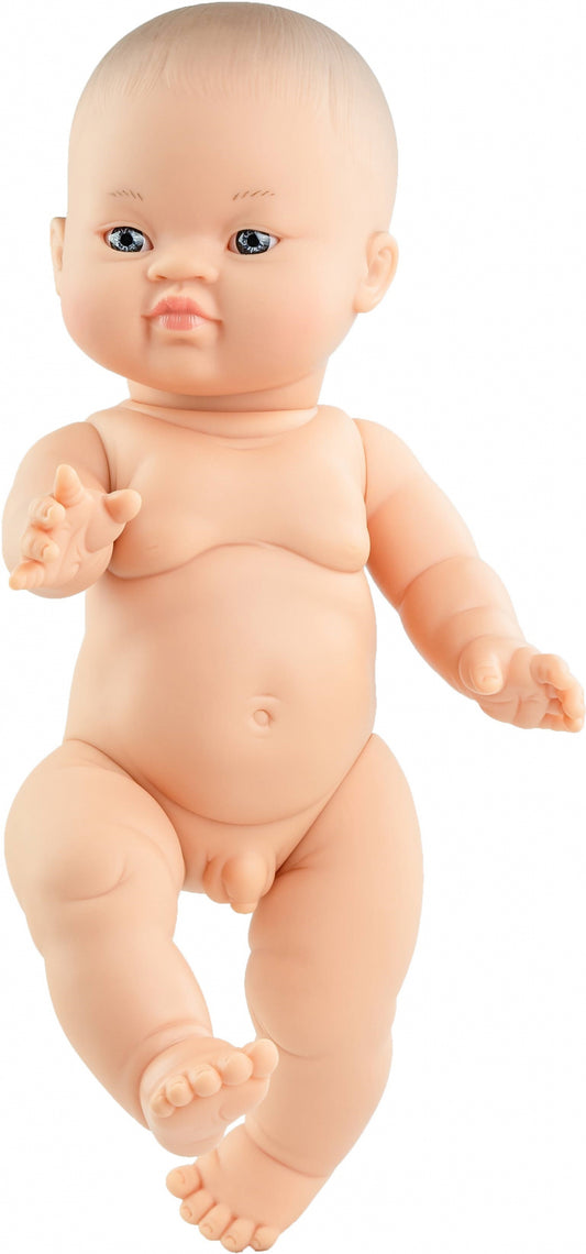 Pop Gordi jongen bloot Aziatisch zwarte ogen 34 cm