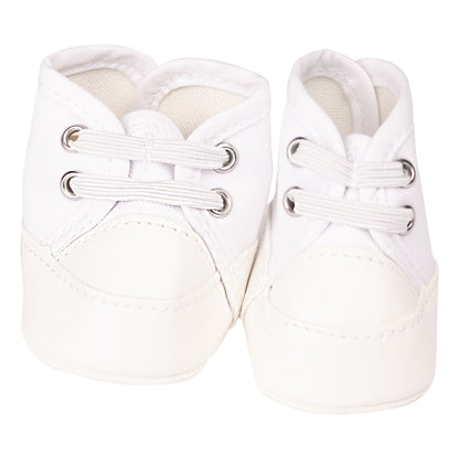 Poppenschoenen sneakers wit
