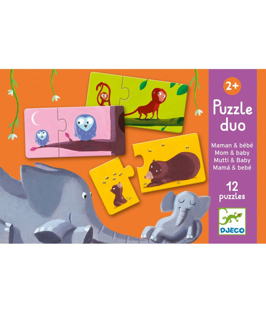 Djeco puzzel duo mama en baby