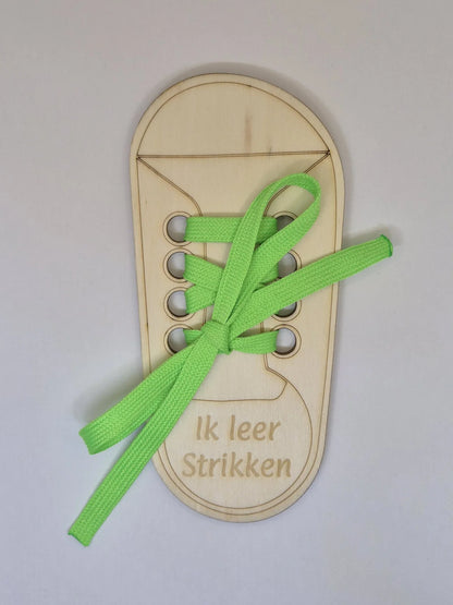 Oefenbord veter strikken
