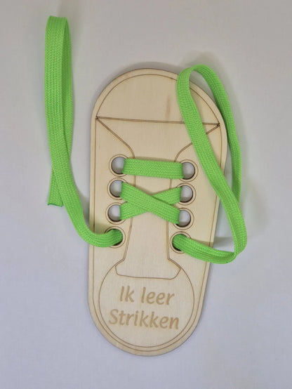 Oefenbord veter strikken