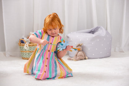 Tickit silisoft zip pull toy neutrale tinten