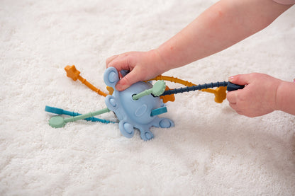 Tickit silisoft zip pull toy neutrale tinten