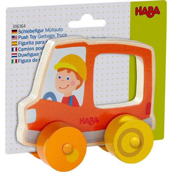 Haba duwfiguur vuilniswagen