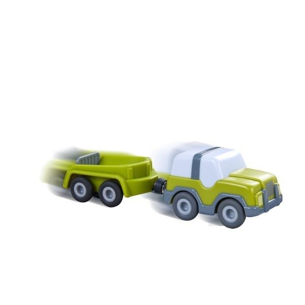 Haba terreinwagen met aanhanger
