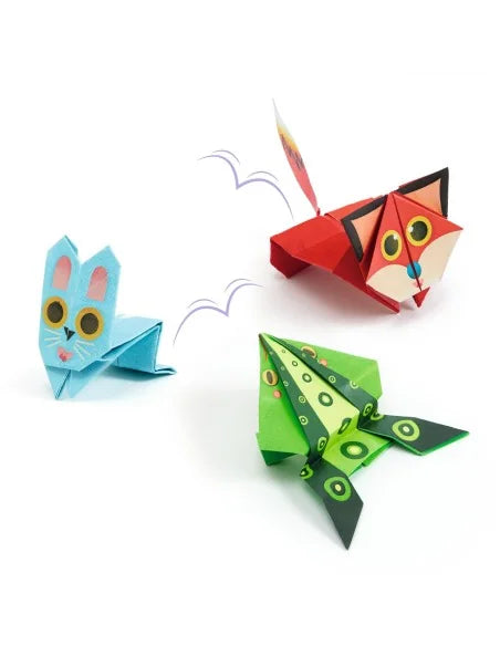 Origami niveau 4 springende dieren