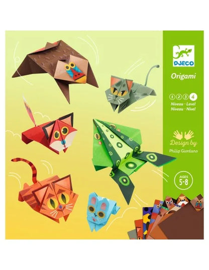 Origami niveau 4 springende dieren