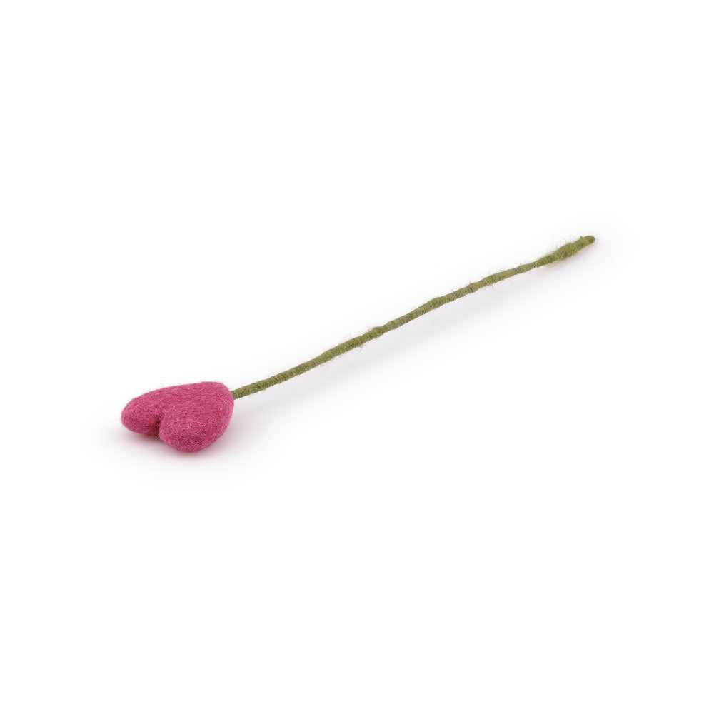 Steker hart love fuchsia