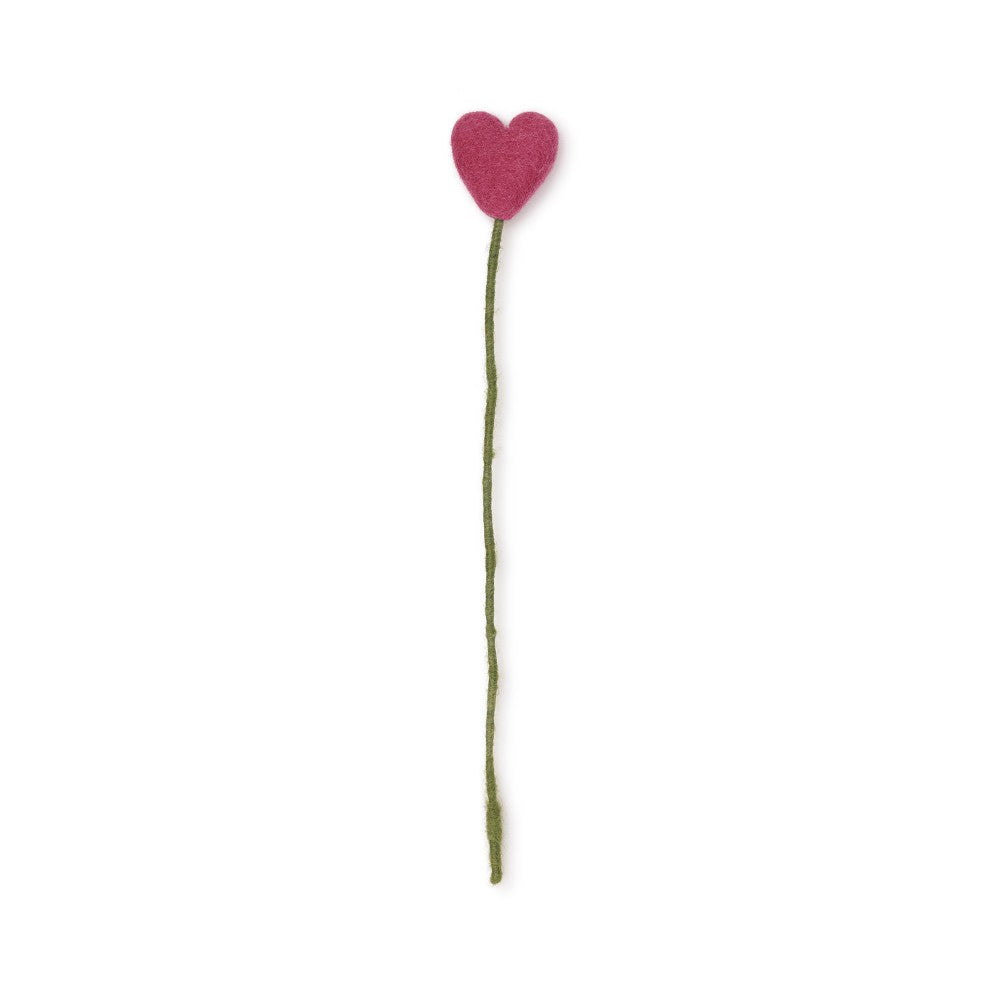 Steker hart love fuchsia