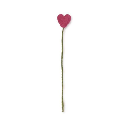 Steker hart love fuchsia