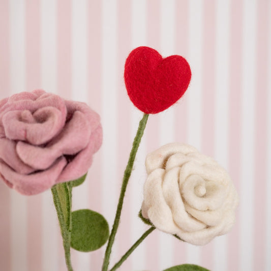 Steker hart love rood