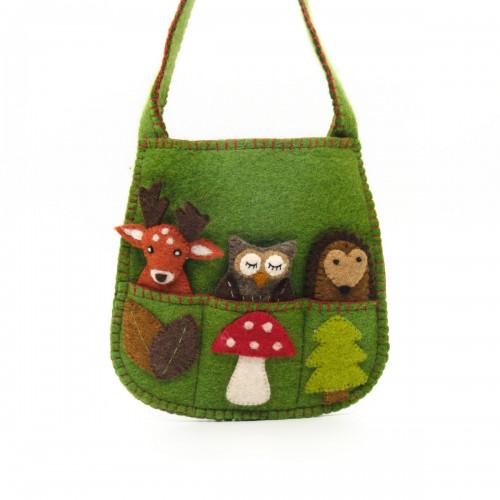 Tasje vingerpopjes bosdieren