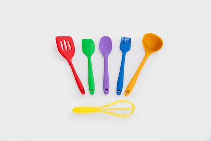 Tickit siliconen regenboog keukengerei set