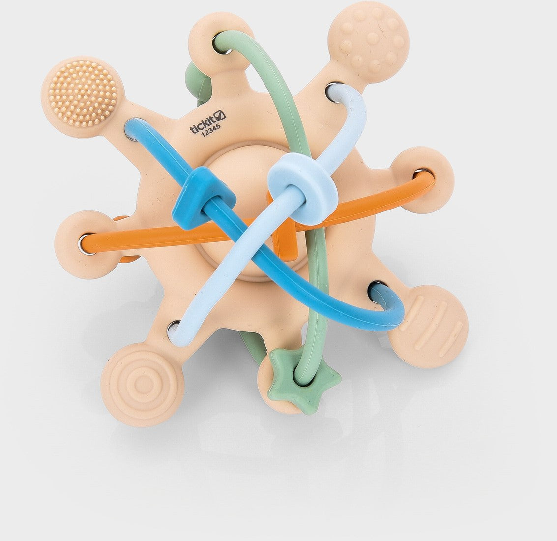 Tickit Silisoft fidget-rammelaar neutrale tinten