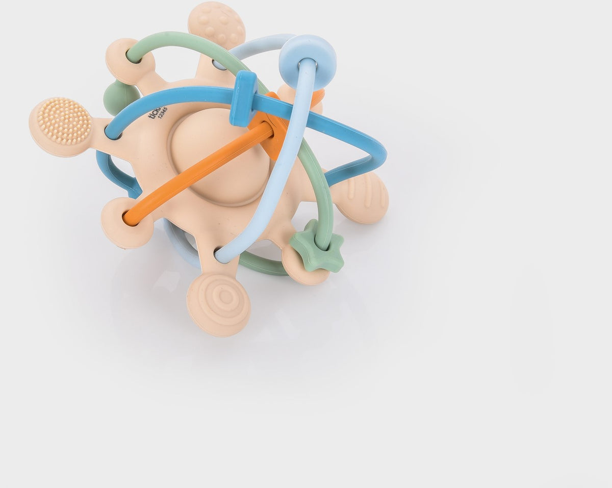 Tickit Silisoft fidget-rammelaar neutrale tinten