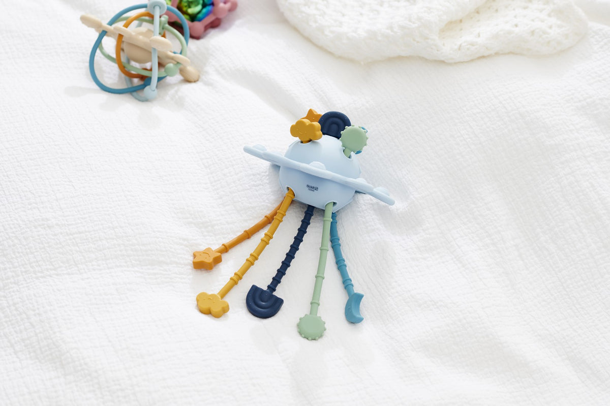 Tickit silisoft zip pull toy neutrale tinten