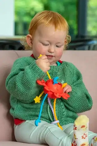 Tickit silisoft zip pull toy regenboog