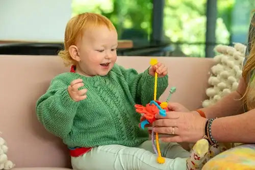 Tickit silisoft zip pull toy regenboog