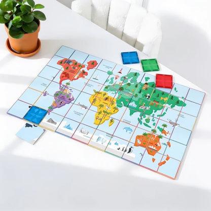 Coblo toppers wereldkaart